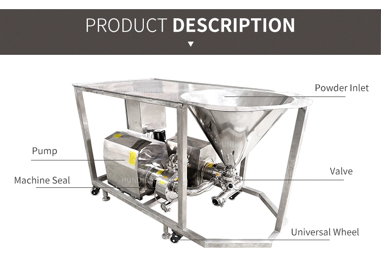 Stainless Steel Dosing Machine/Self Suck Powder Liquid Mixer