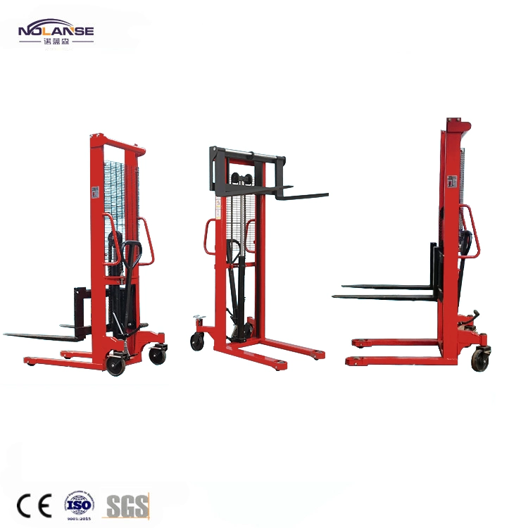 Customized Sale Standard Specifications Mobile Manual Lifter Pallet Stacker