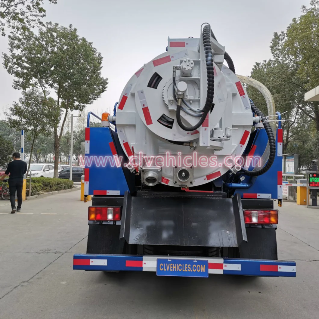 HOWO 5cbm Vacuum Tank Truck Sewage Suction Truck Vacuum Truck Suction Truck