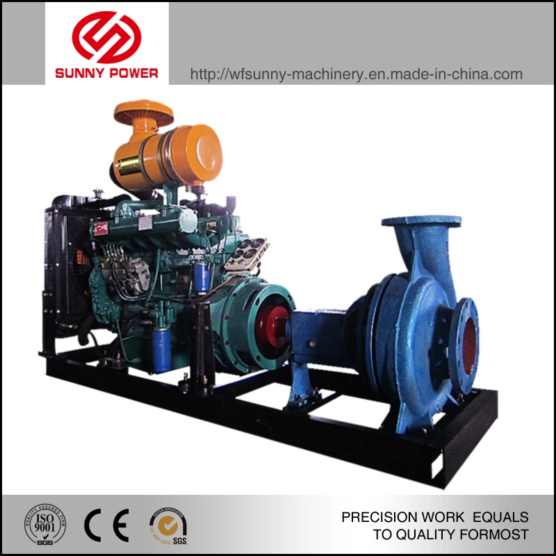 Self Priming Pump Water Pump for Sewage Draining Driven by 90kw Diesel Engine