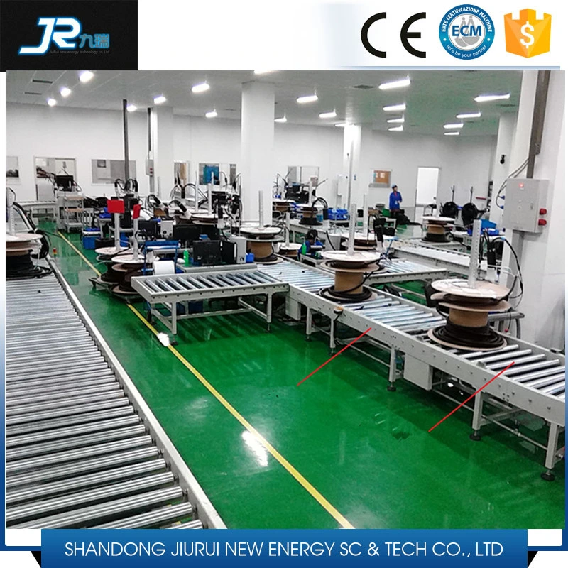 Manual Steel Roller Conveyor with Side Guide for Production Line