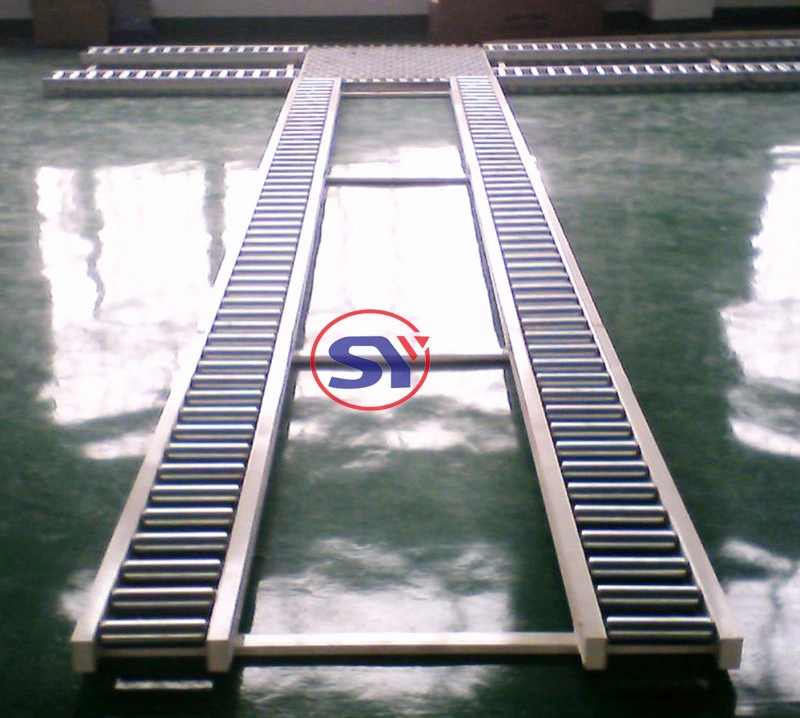 45/90 Degree Curved Tapered Roller Conveyor Rolling Parcel Conveyor