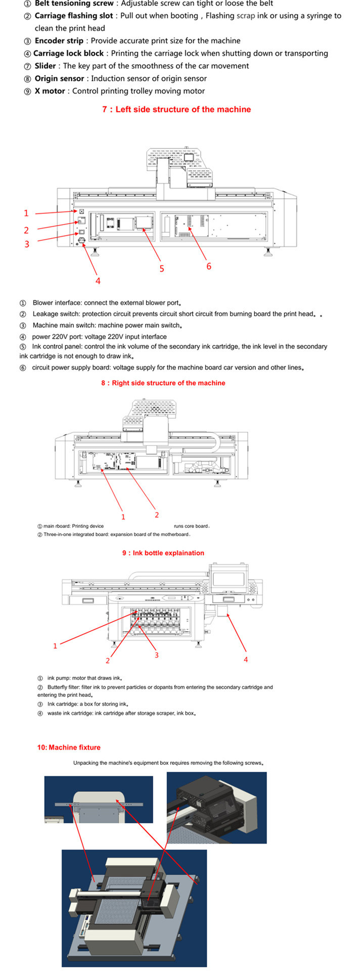 XP600 Heads Multifunctional Large Format Flatbed UV6090 Printer with White and Varnish