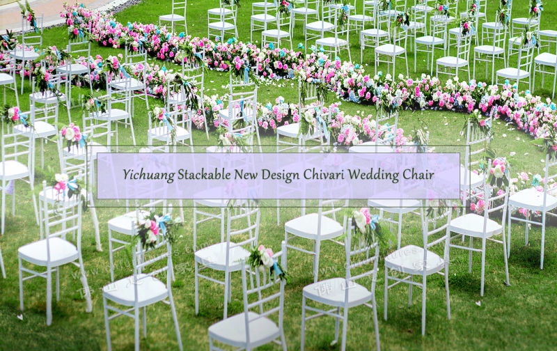 Wholesale Stacking White Metal Tiffany Chiavari Wedding Chair for Event and Banquet