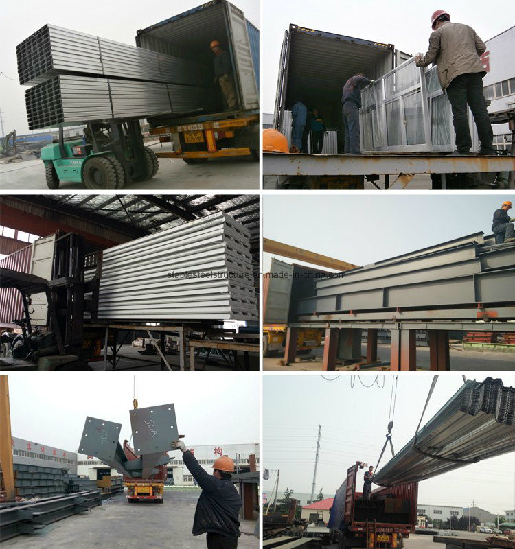 ISO Stardard Prefabricated Warehouse Building Metal Light Steel Structure for Warehouse and Workshop