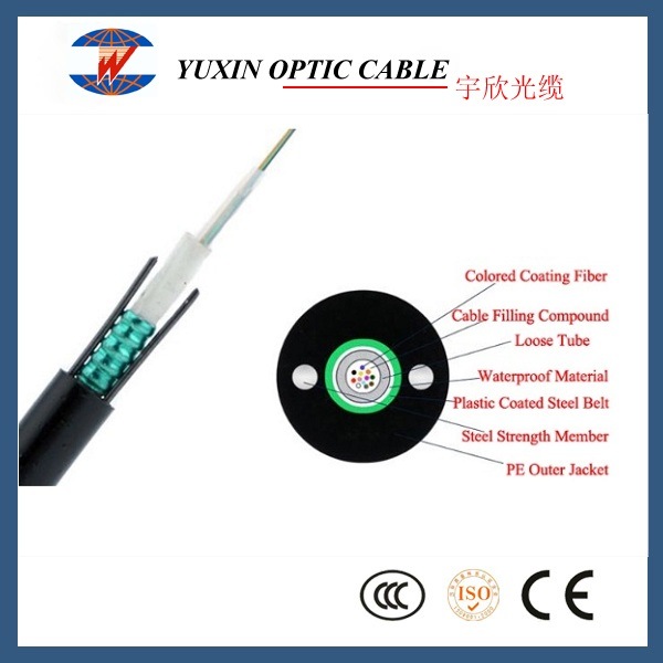 Small Diameter 4f G652D Micro Blowing Fiber Optic Cable with FRP