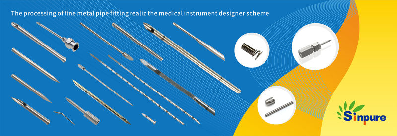 Custom Stainless Steel Small Diameter Needle with Base for Medical Use