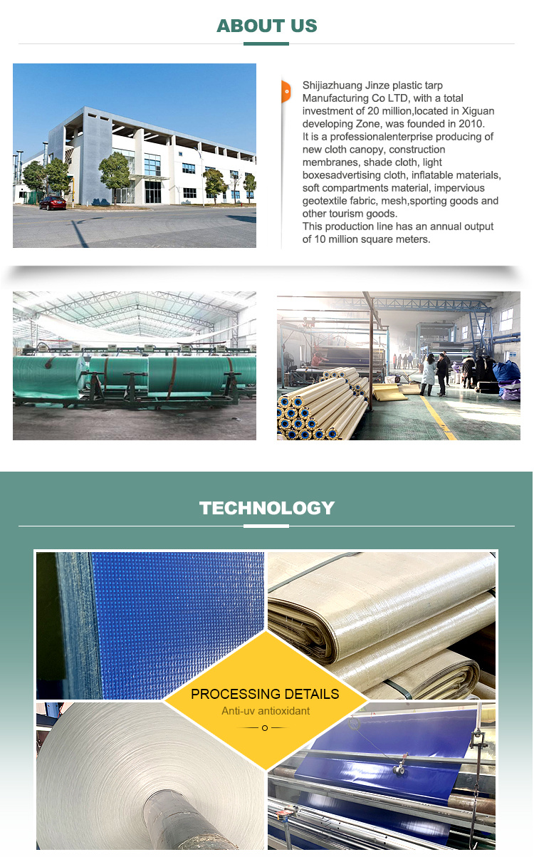 Knife Coated PVC Coated Polyester Fabrics for Toldo Manufacturer
