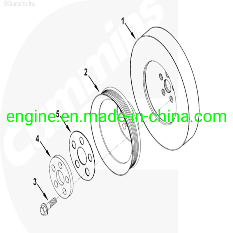 Qsm11 Crankshaft Pulley 3073676 3820533 Damper 3161942