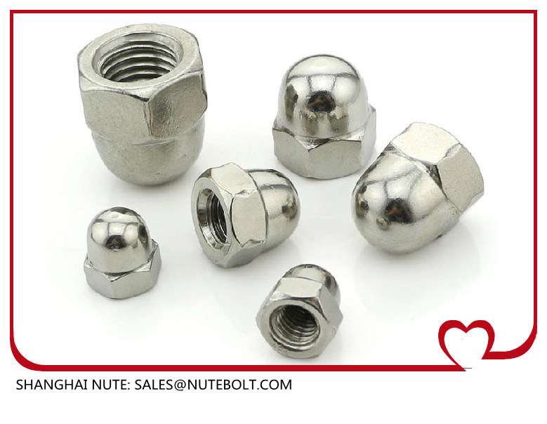 Stainless Steel 304 316 Hex Cap Dome Nuts DIN1587 M8-M52