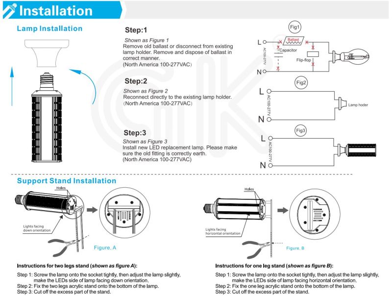 30W LED Bulb to Replace 150W Conventional Shoebox