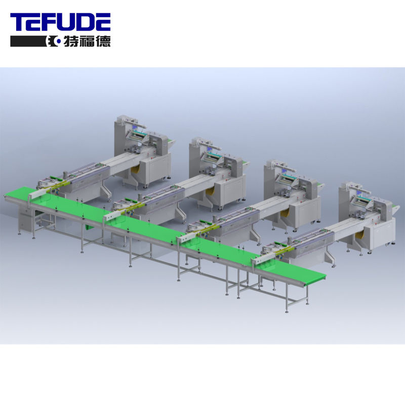 Automatic Feeding and Packing Line Biscuit Automatic Sorting Feeding Packaging Line