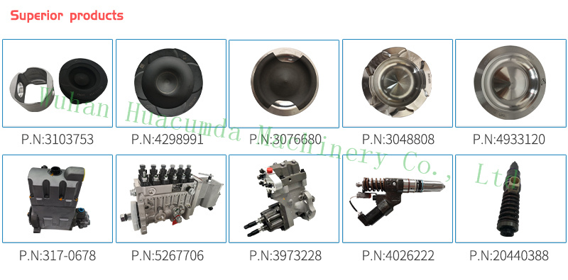 Excavtor Piston Camshaft Main Bearing Overhaul Engine Part for Cummins Komatsu