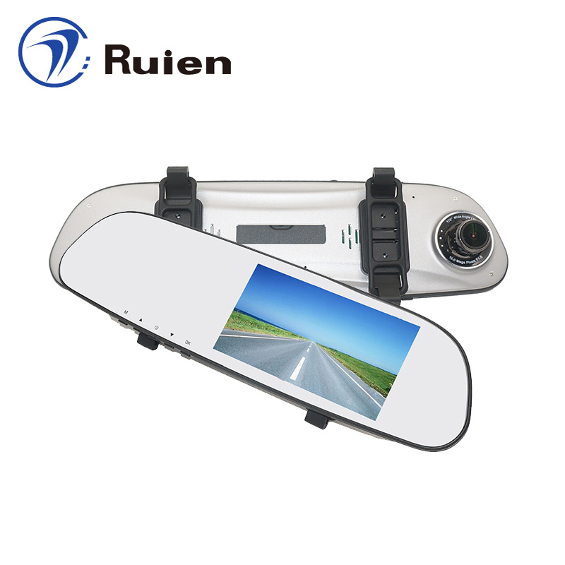 5.0 in Touch Screen Car Driving Recorder Rearview Mirror Car DVR 170 Degree Night Vision Parking Camera Car Black Box