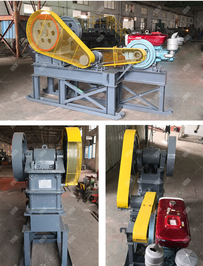 Small SizeRock Crushing Machinery  Jaw Crusher of Gold Mineral Processing Plant