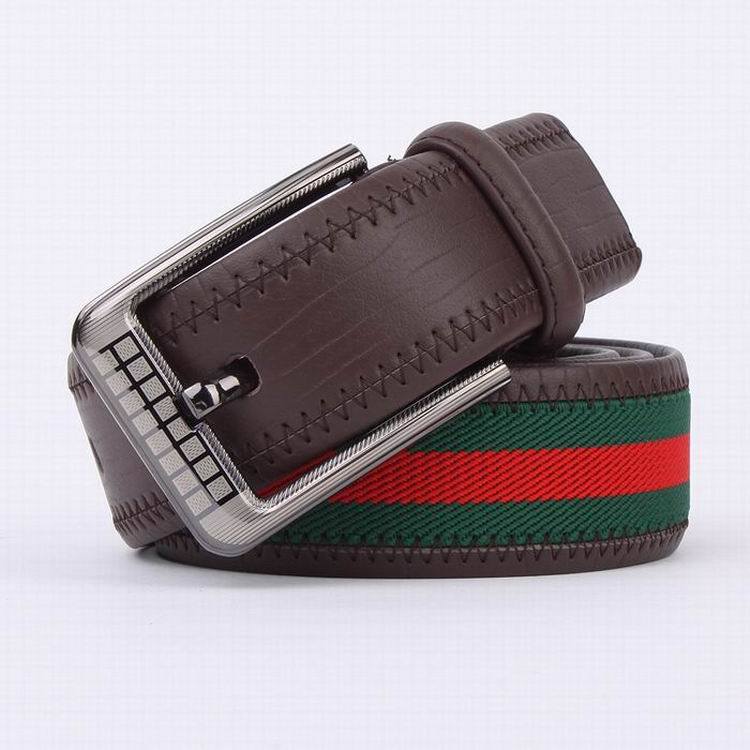 Webbing and Genuine Leather Belt Man Leisure Golf Belt (SR-13038)