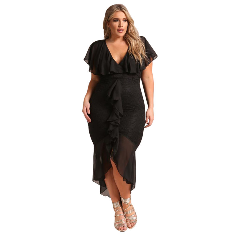 Women Oversize Plus Size Bodycon Party Dress