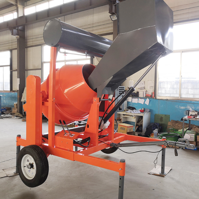 Diesel Engine Concrete Mixer, Concrete Mixer with The Hydraulic Hopper, Concrete Mixer Machine Price