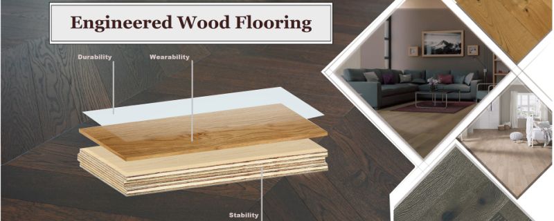 White Grain Smooth Glossy Surface Wood Floors