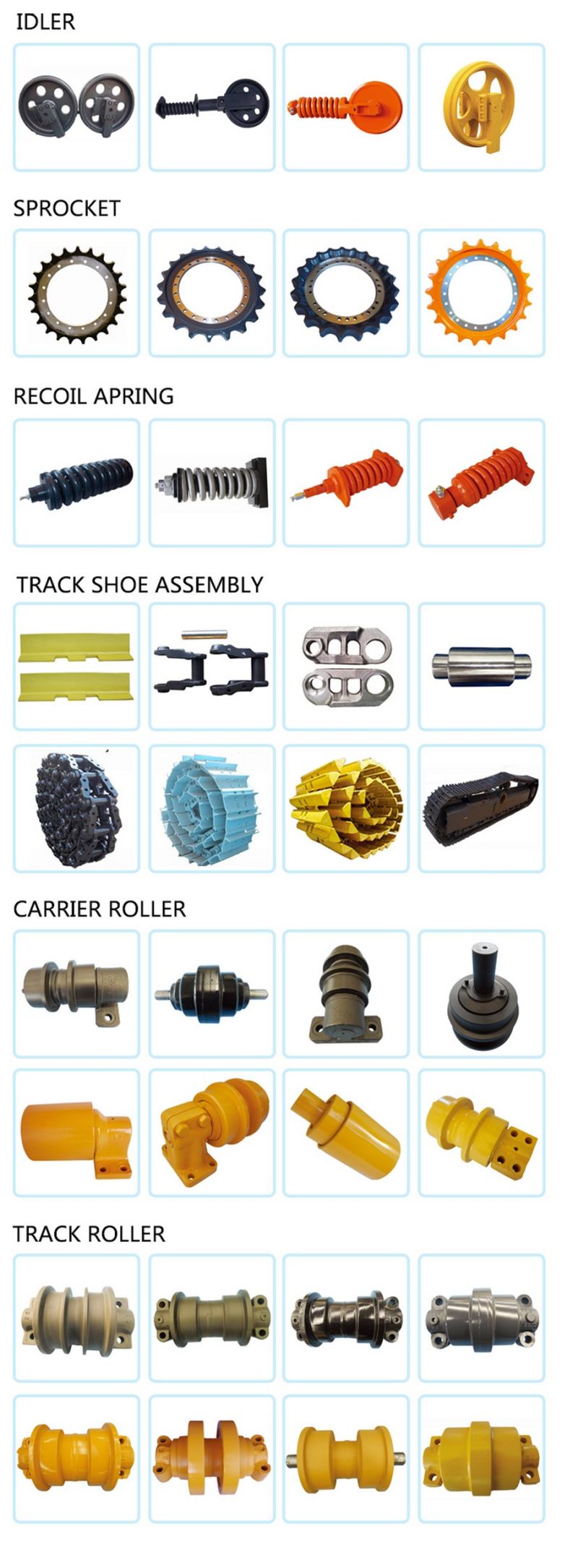 Excavator Spare Parts Track Shoe Assy/Crawler Excavator Track