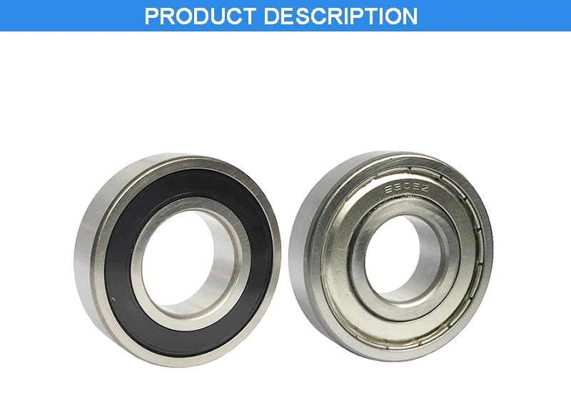 High Precision Deep Groove Ball Bearings for Auto Parts 6200 Motorcycle Parts Pump Bearings Agriculture Bearings