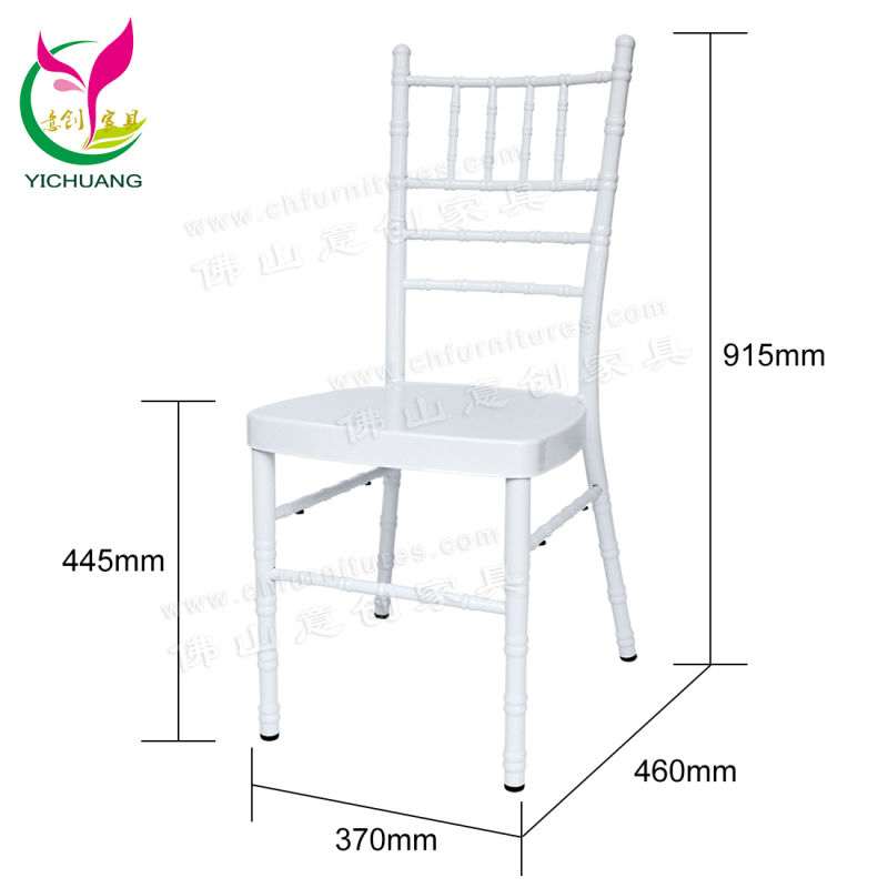 Wholesale Stacking White Metal Tiffany Chiavari Wedding Chair for Event and Banquet