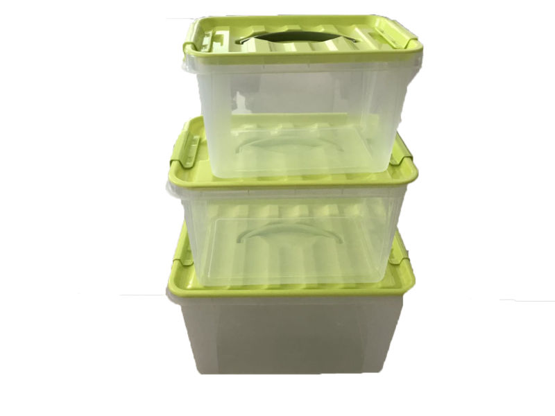 Household 16L Stackable Weaving Hollow Clothing Organizer PP Plastic Storage Box with Lid