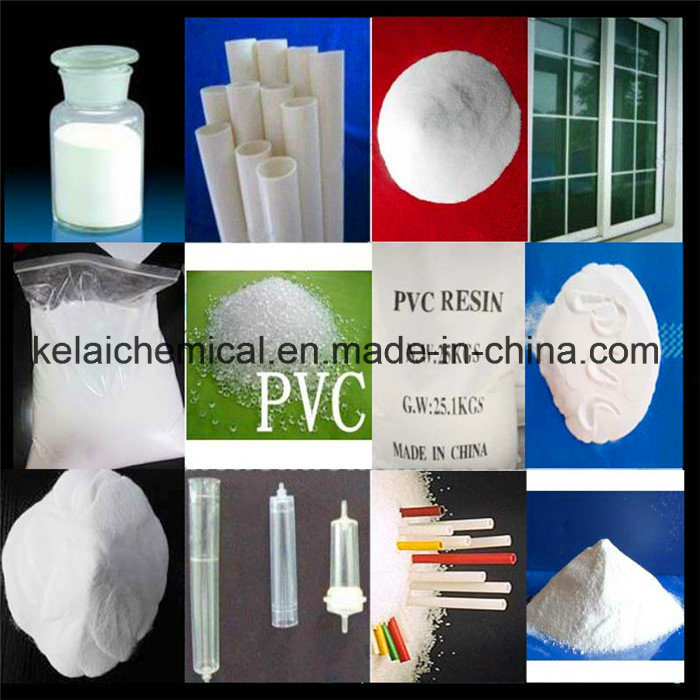 Plastic Raw Material PVC Resin S65 for Pipes & Cables