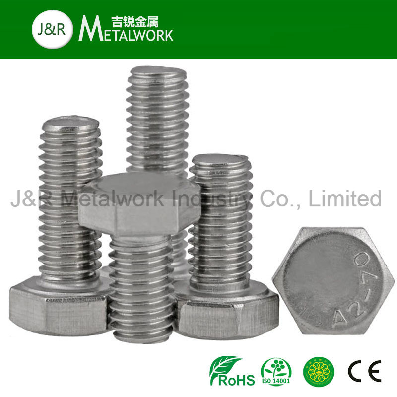 M8 M52 Ss SS304 SS316 Stainless Steel Hex Bolt DIN933