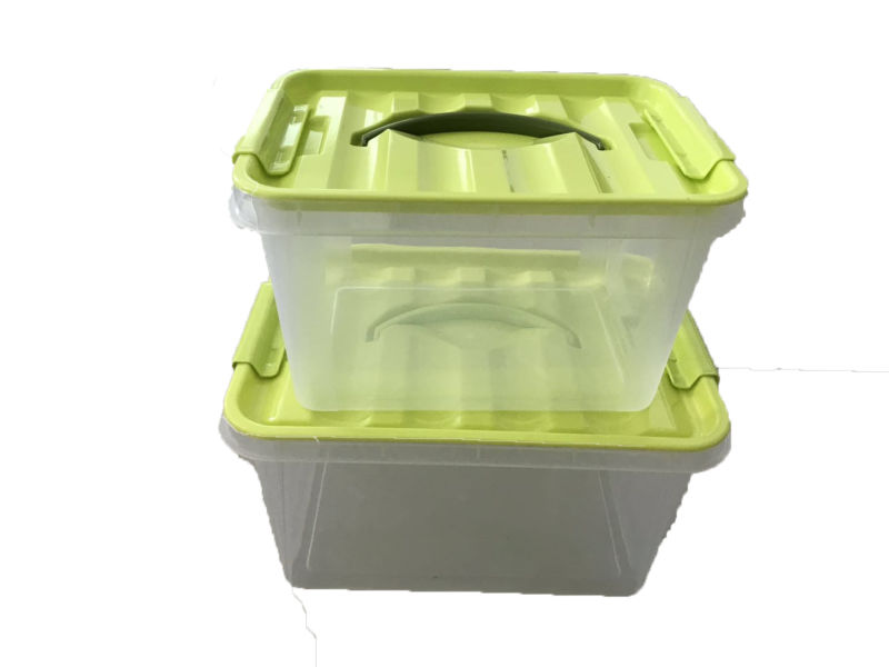 Household 16L Stackable Weaving Hollow Clothing Organizer PP Plastic Storage Box with Lid