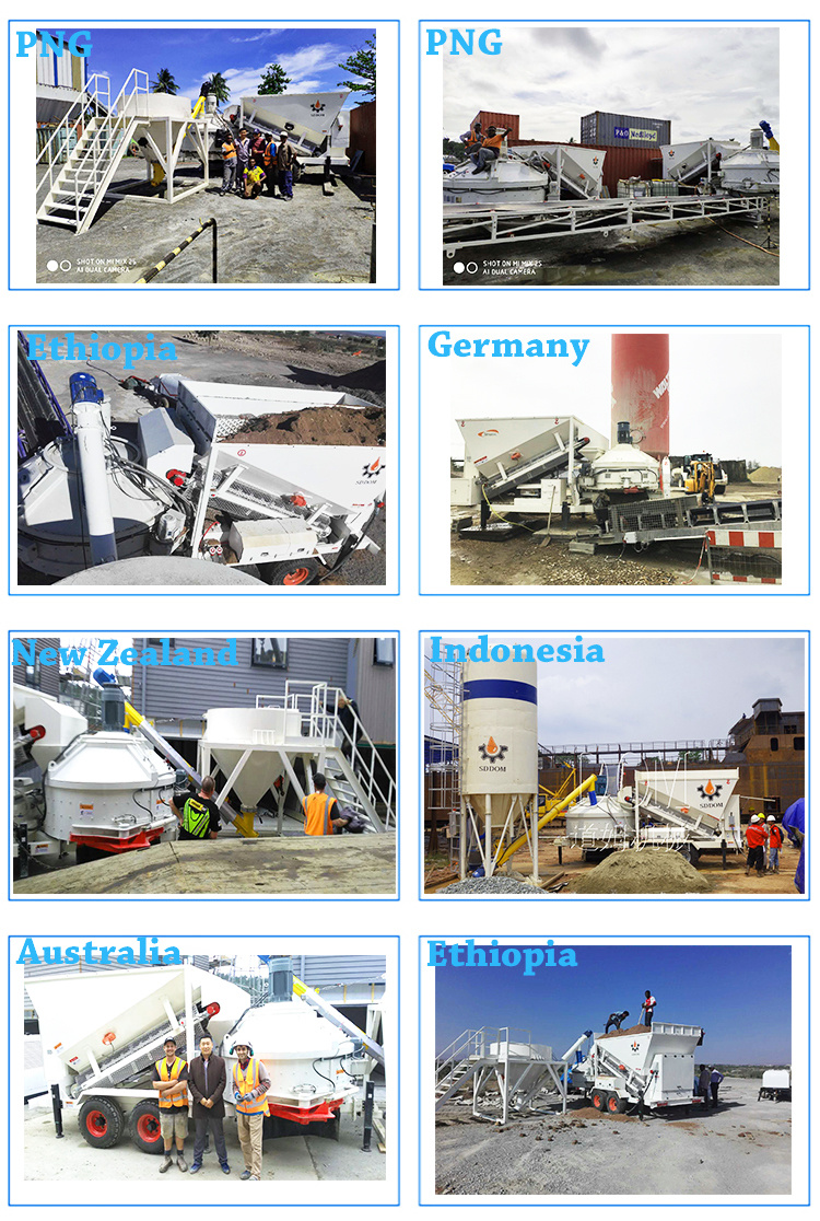 Small Construction Equipment Small Concrete Production Plant Mobile Concrete Batch Plant