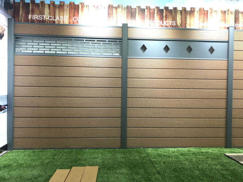 1.8m*1.8m WPC Wood Plastic Composite Fence with High Performance