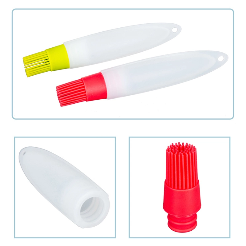 Kitchen Gadgets Portable Basting Brush Heat Resisting Oil Bottle Brushes BBQ Kitchen Utensils