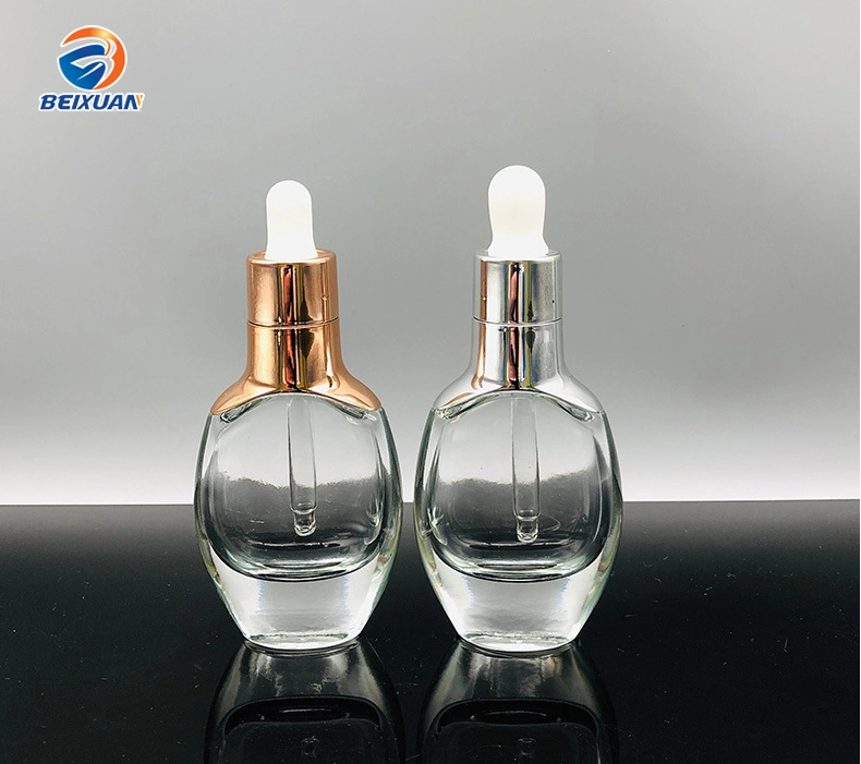 OEM Glass Dropper Bottles in Around 30ml Size with Squeeze Inserted Dropper