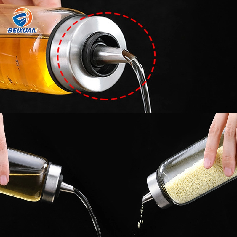 300ml Kitchen Glass Oil Can Apothecary Jar Salt and Pepper Grinders