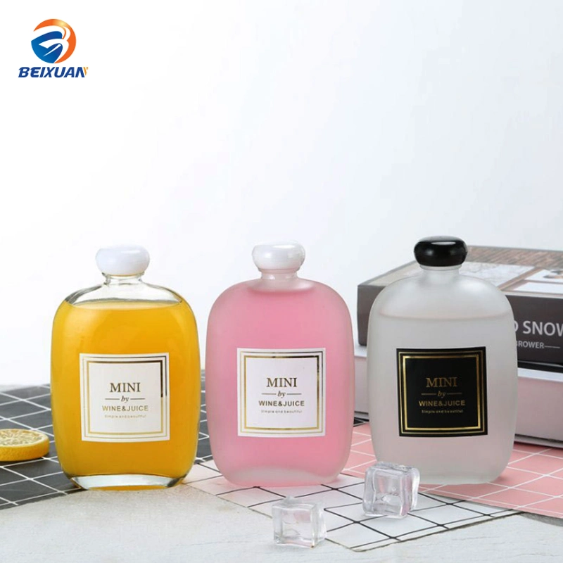 Small Takeaway Coffee Beverage Bottles Transparent Frosting Bottles