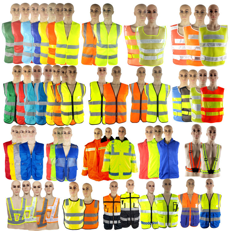 Reflective Vest Belt Orange Workwear Safety Vest Security Vest