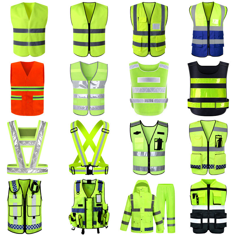 Reflective Vest Belt Orange Workwear Safety Vest Security Vest