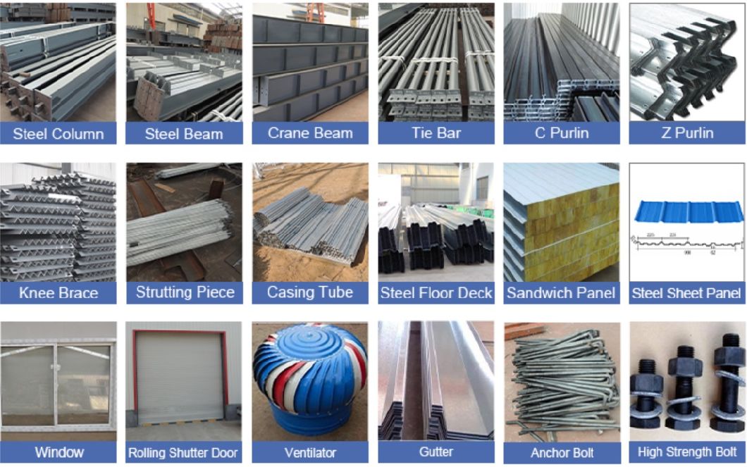 Cheap Steel Building Steel Structure Frame Factory Prefabricated Steel Structure Workshop Steel Warehouse