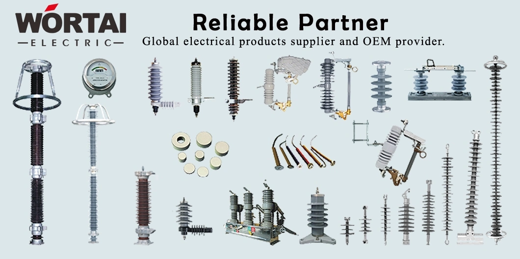 Wortai 11kv 12kv 15kv 25kv 24kv 33kv 35kv 36kv 70kn High Voltage Pin Type Composite Insulator