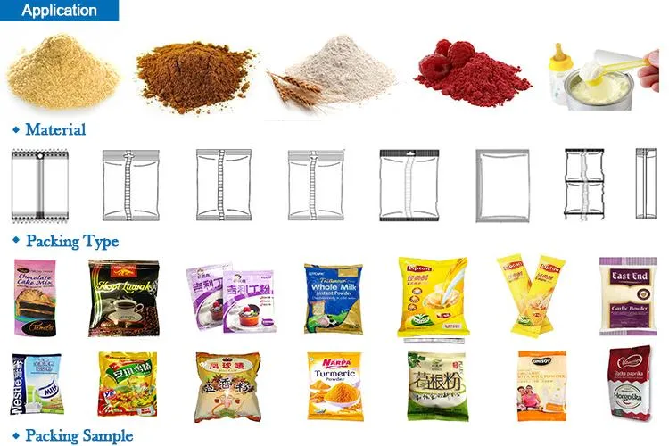 Automatic Filling Soy Washing Powder Sachet Packing Machine