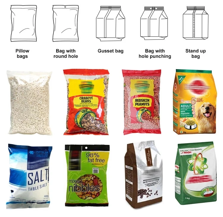 Automatic Competitive Price Automatic 1kg 5kg Bag Pouch Grain Salt Sugar Packing Machine