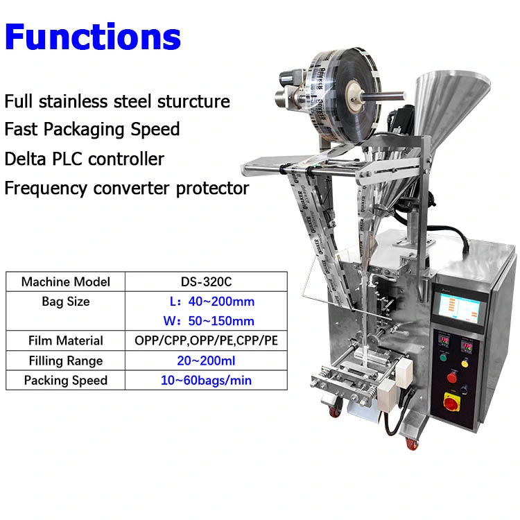 Multi-Function Packaging Machines Spices Powder Sachet Packaging Machine Granules