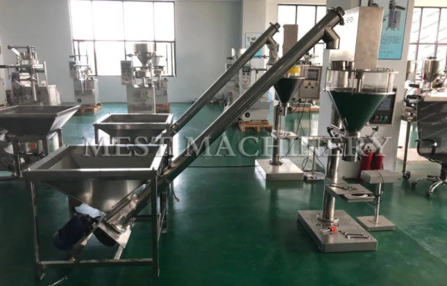 Semi Auto Automatic Dry Curry Chilli Spice Powder Filling Machine / Auger Filling Powder Filling Machine