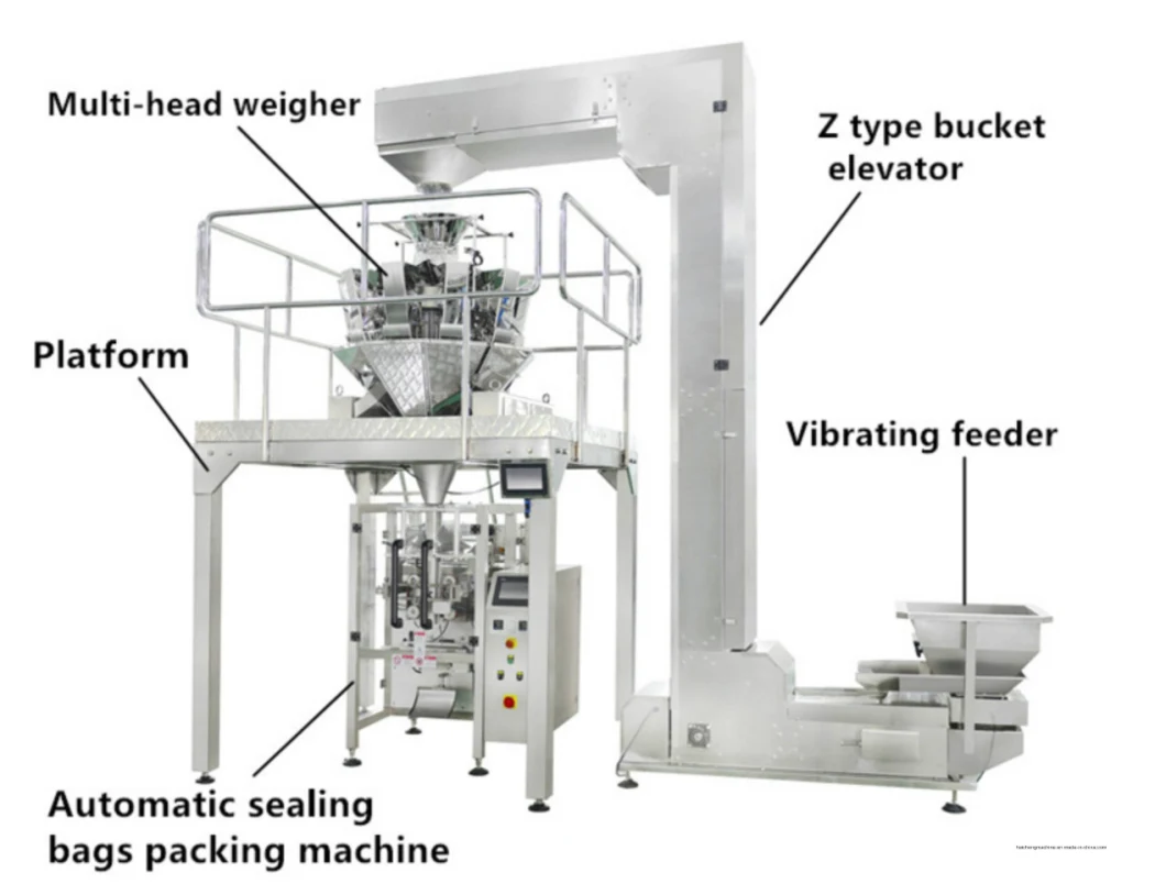 Price Full Auto Vertical Sugar Salt Snack Popcorn Food Sachet Automatic Pouch Filling Packing Machine 420c