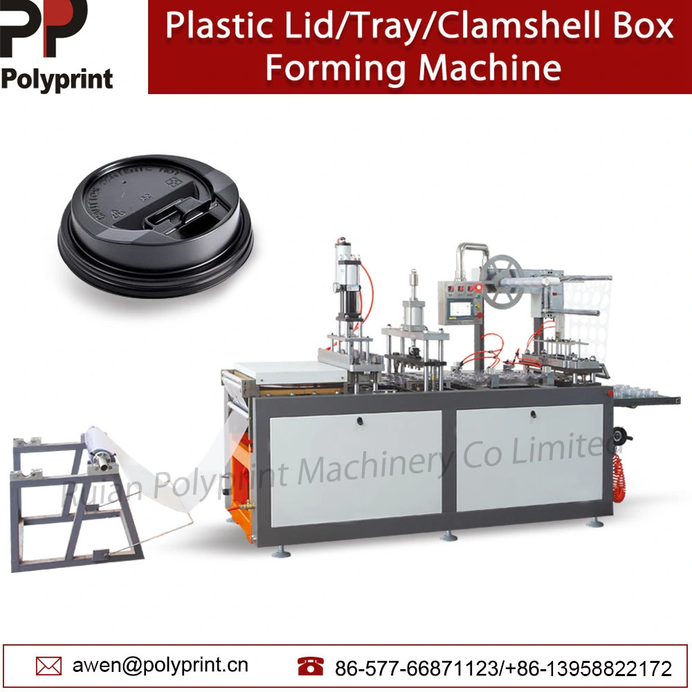 Professional Equipment Automatical Plastic PVC/PS/Pet Cup Lid Cup Cover Clamshell Box Thermoforming Machine