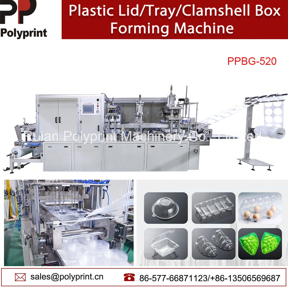 High Speed PP Sheet Depth Disposable Cup Lid Tray Clamshell Thermoforming Making Forming Machine