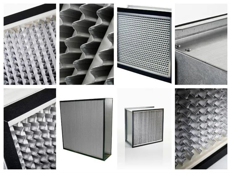 24X24 Inch Supply Ahu Aluminum Frame Air Filter HVAC Industry HEPA Filter