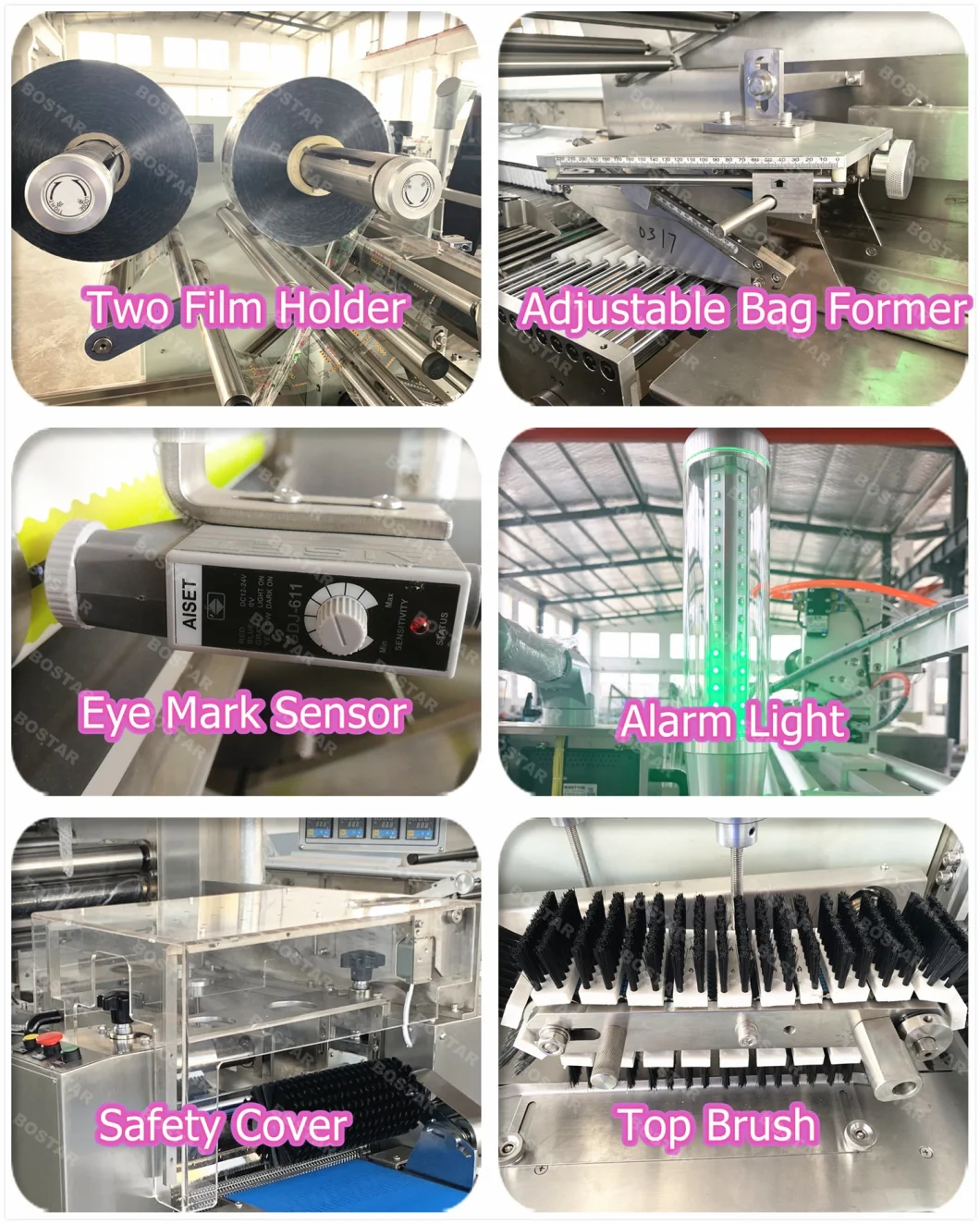 Bakery Machine Automatic Burger Bun Horizontal Flow Packaging Machine Auto Bun Slicing Machine