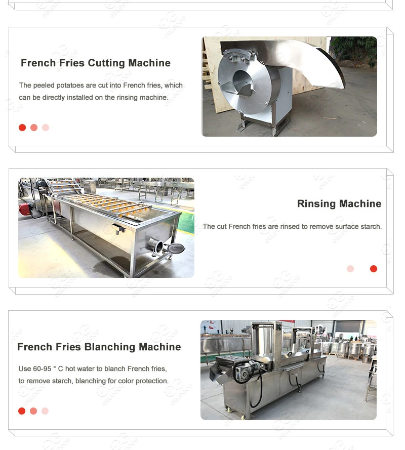 Industrial Full Automatic Fresh Frozen Sweet Potato Chips Production Line Frozen French Fries Making Machine